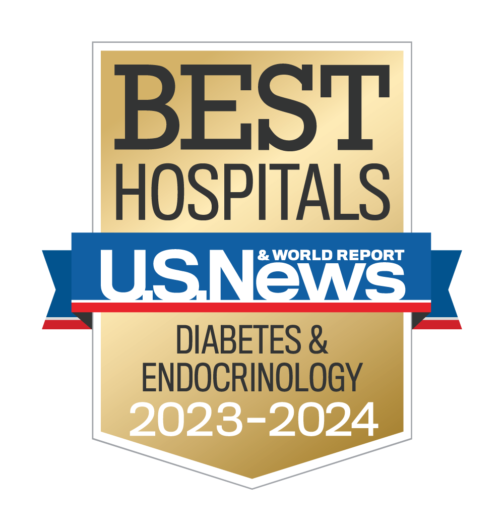 AdventHealth Orlando is ranked #33 in the nation by U.S. News & World Report for diabetes care and endocrinology.